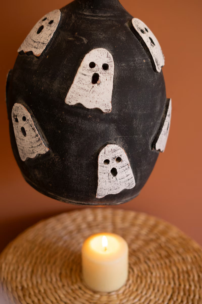 Pumpkin with Ghosts Luminary