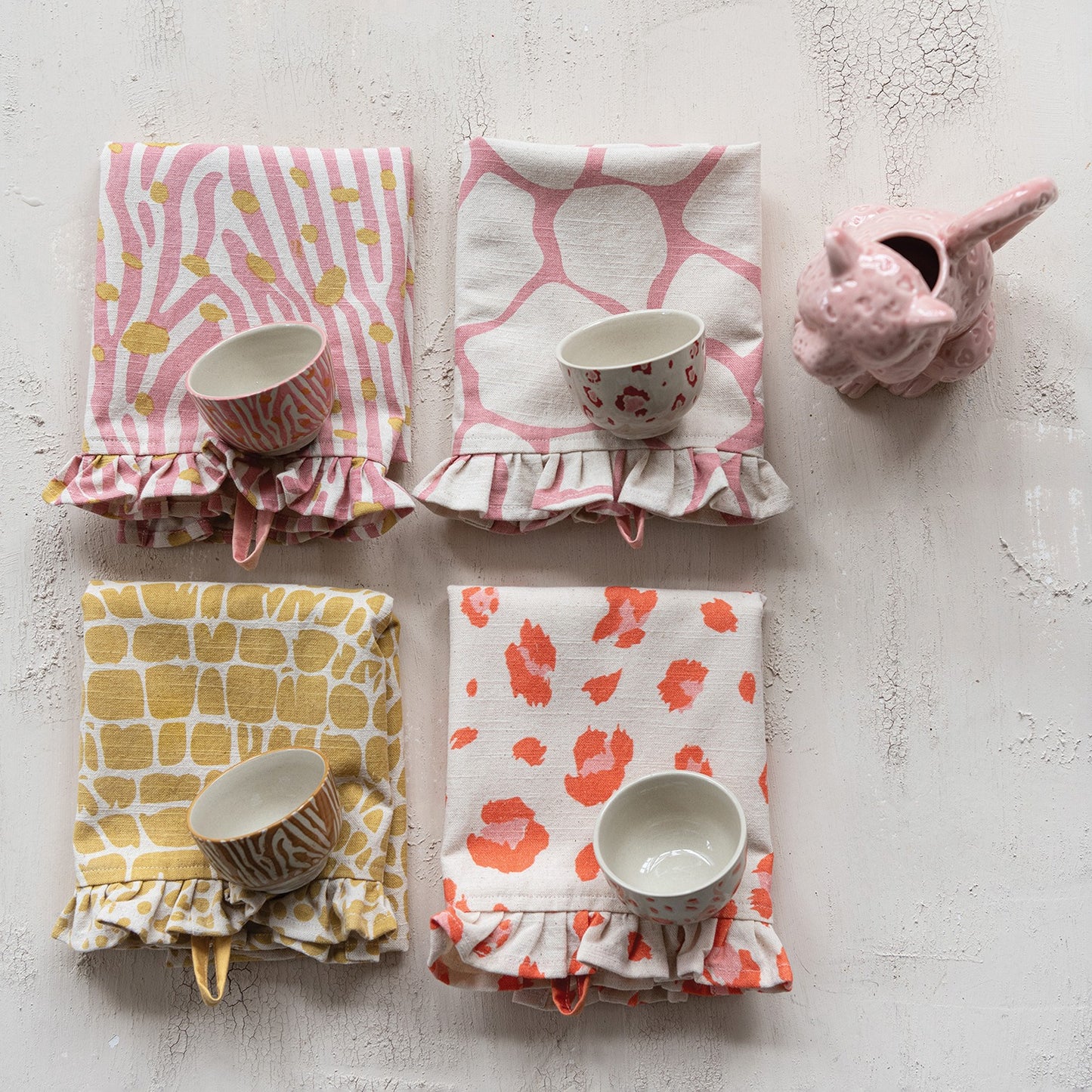 Mini Stoneware Animal Print Bowls