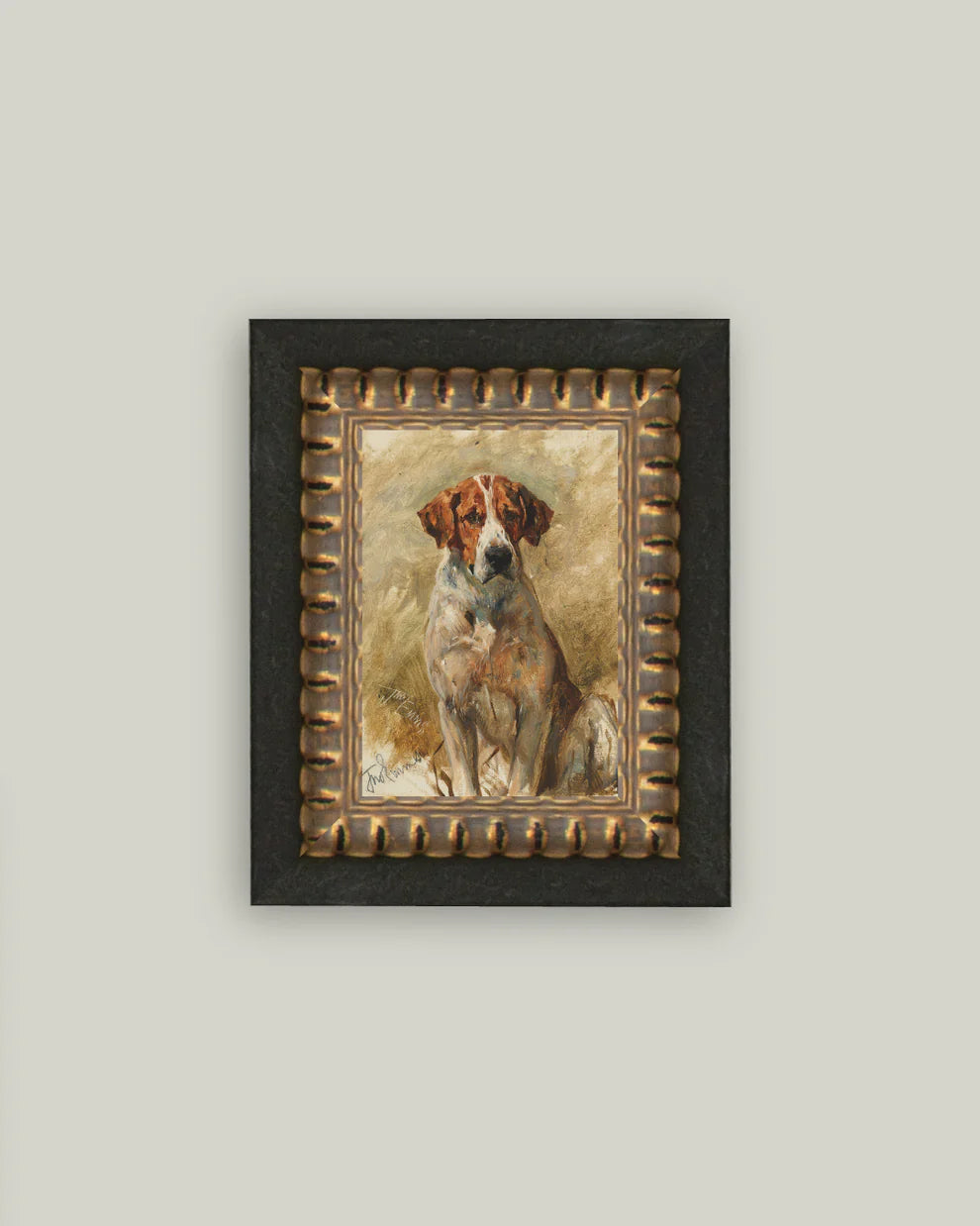 5x7 Study of a Hound Picture Frame