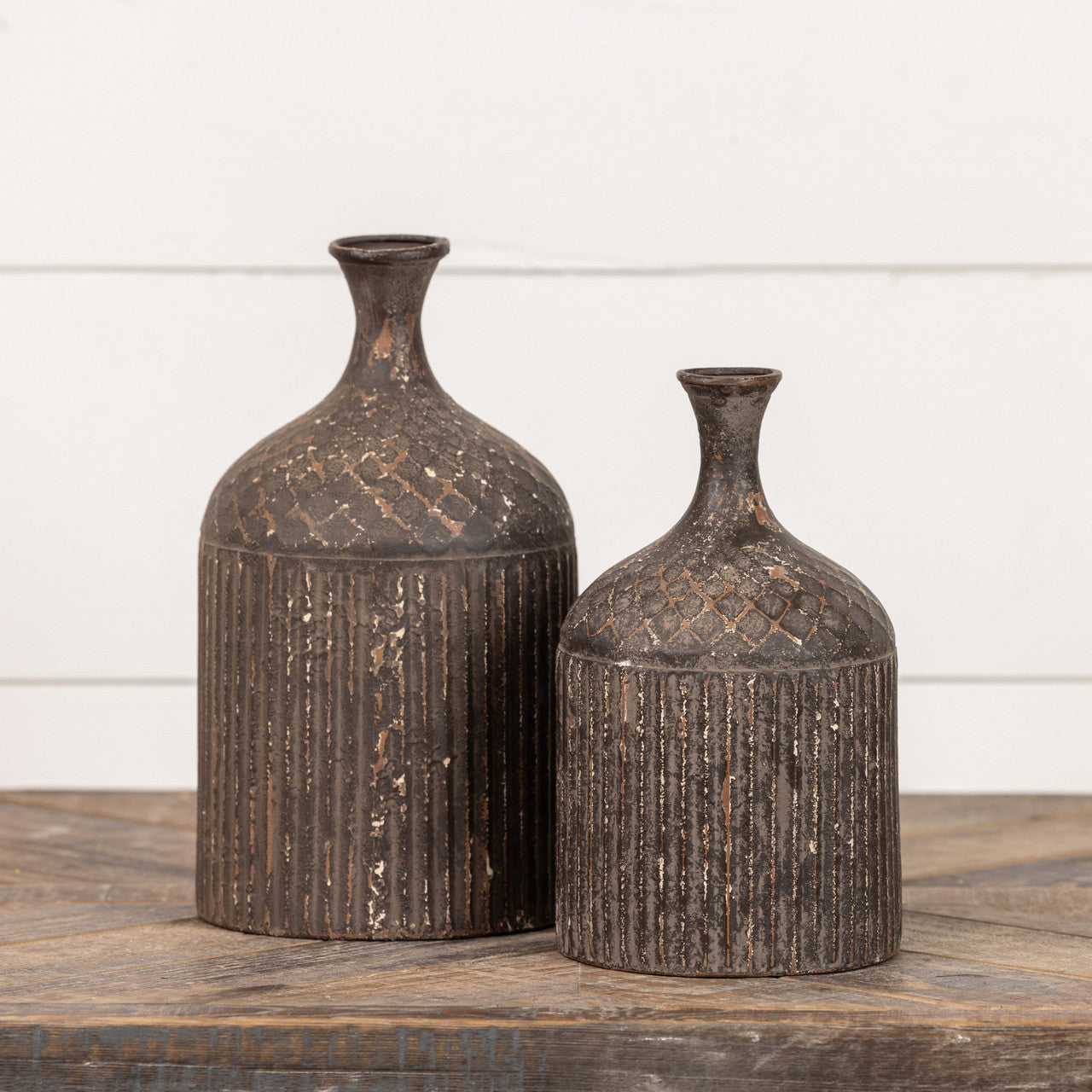 Textured Metal Bottles