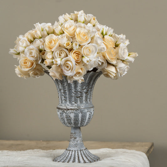 12" Cream Mini Rose Bundle