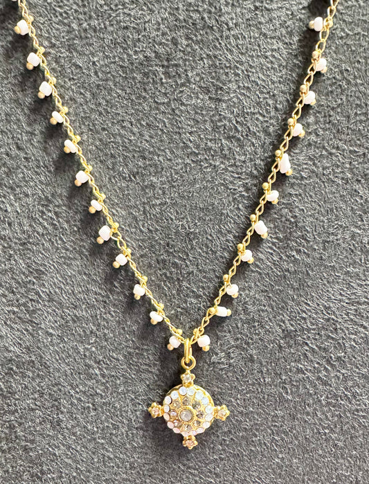 Beaded Chain with Turtle Necklace