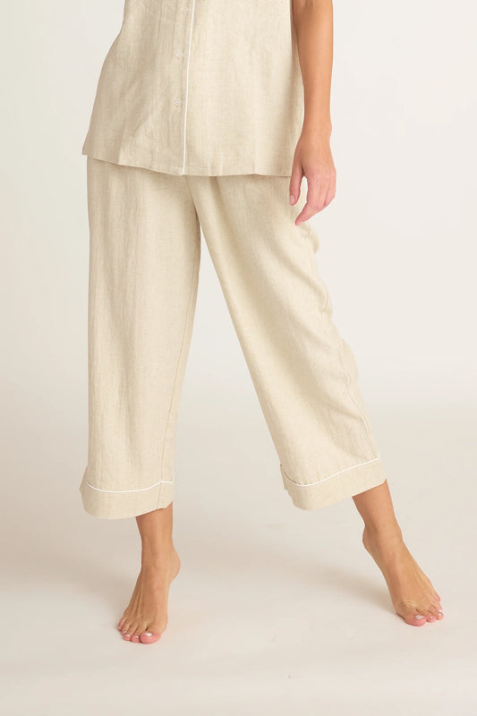 Linen Capri Pants