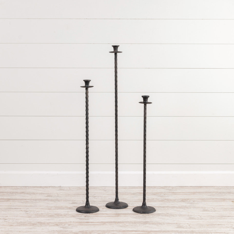 Black Taper Candlestick