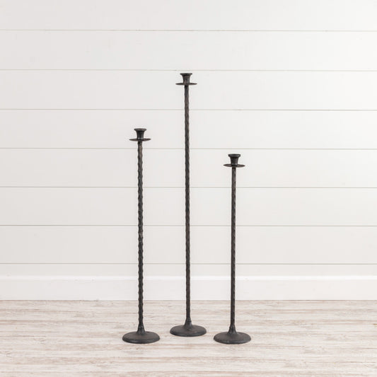 Black Taper Candlestick