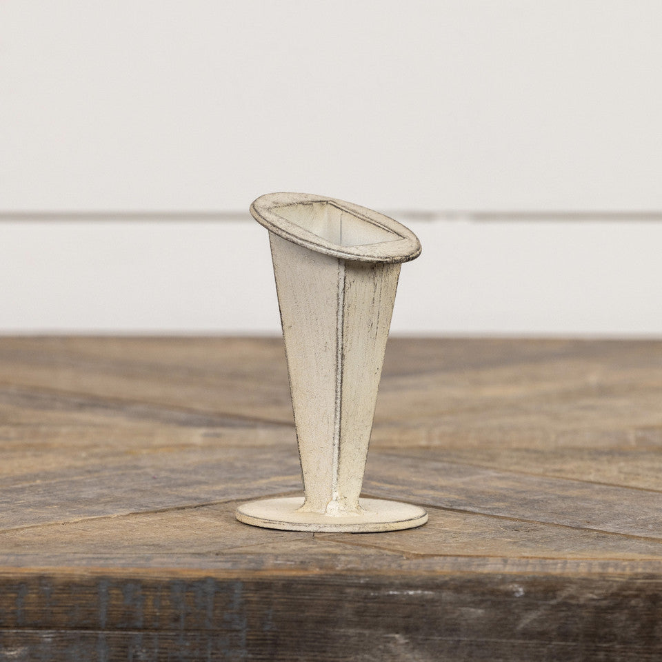 White Tapered Vase