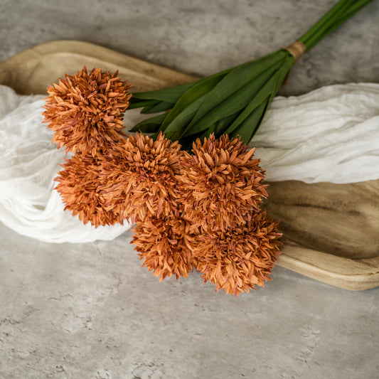 16.5" Burnt Orange Mum Sprays
