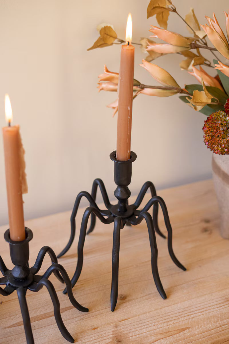 Spider Taper Candle Holders