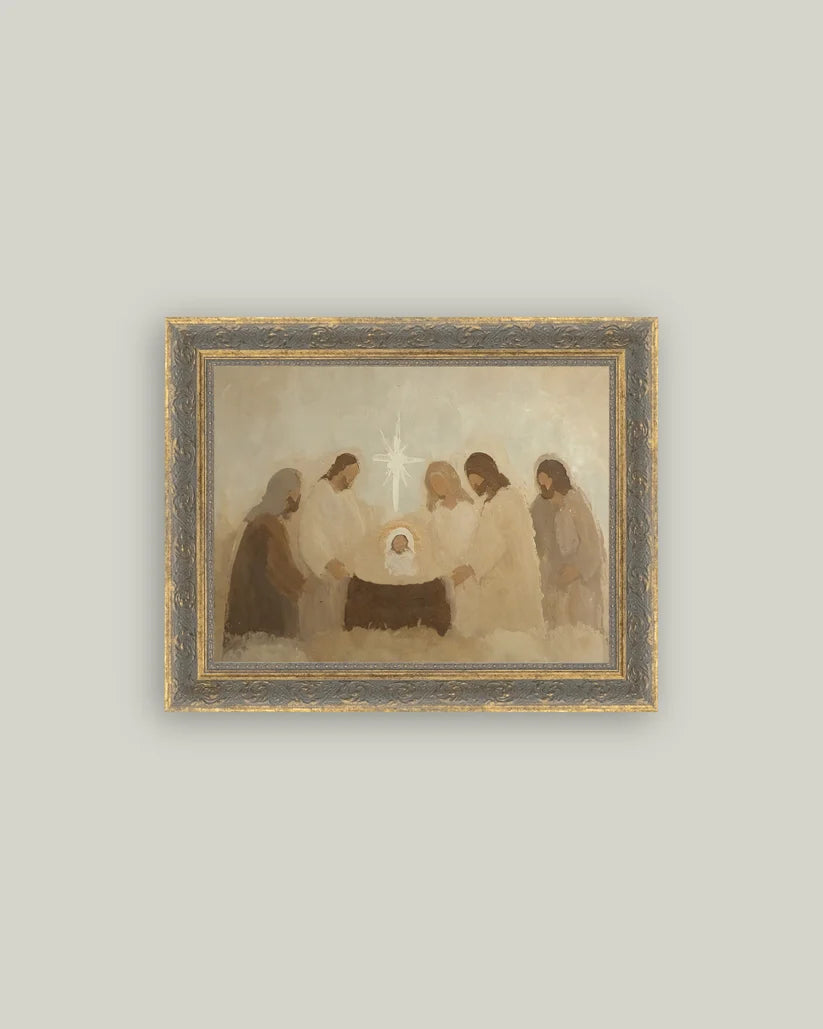 10x8 Neutral Nativity Scene Frame