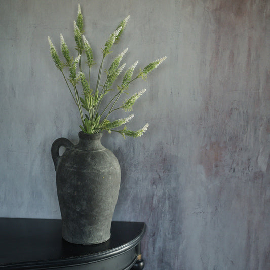 25.75" Green & White Foxtail Spray