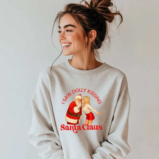 Dolly + Santa Crewneck