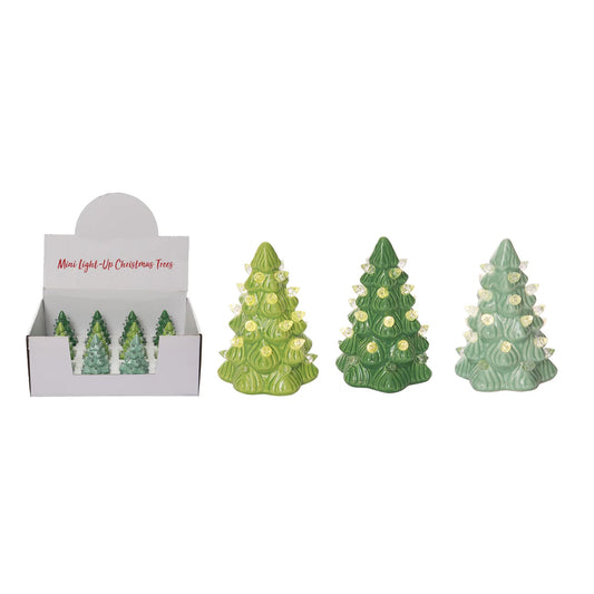 Mini Light Up Christmas Trees