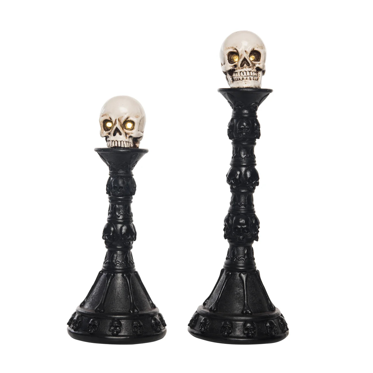 Light-Up Pedestal Skulls