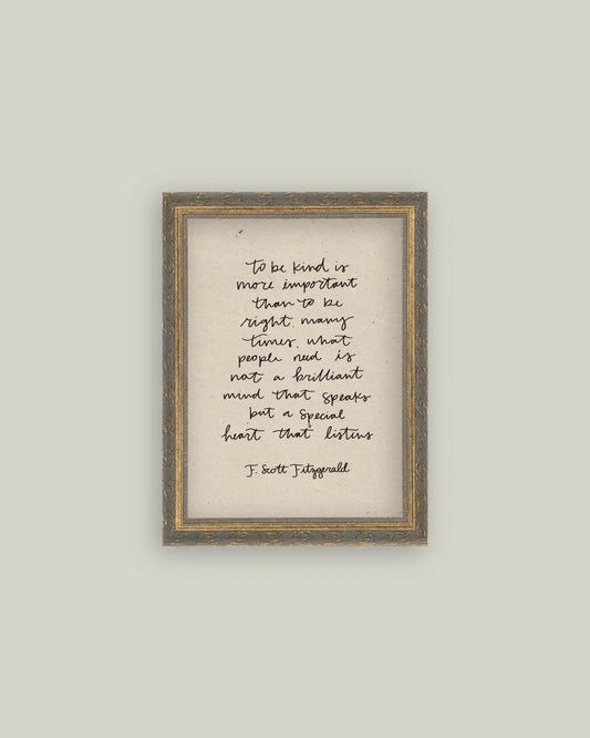 8x10 To Be Kind Picture Frame