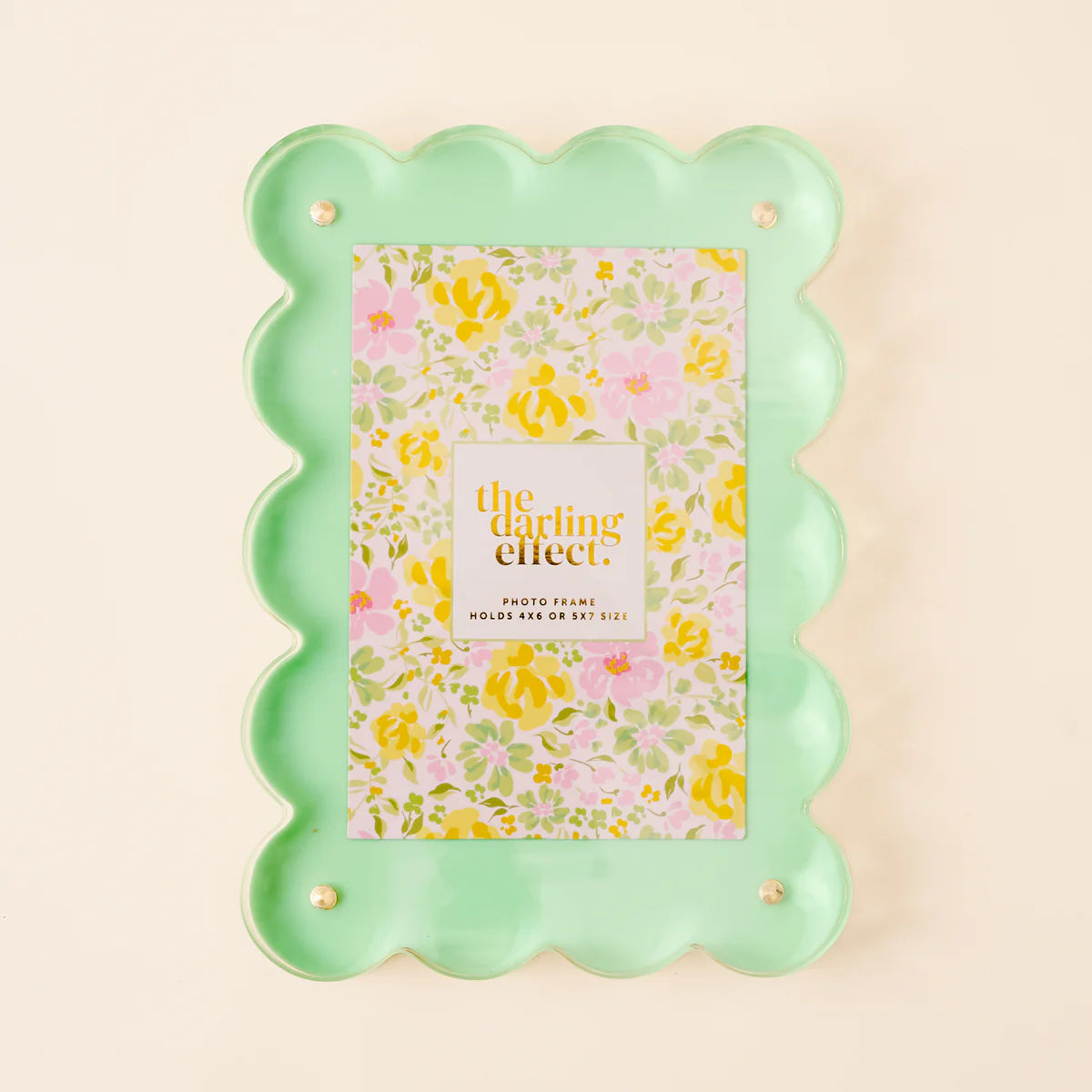 Rectangle Scalloped Acrylic Frame