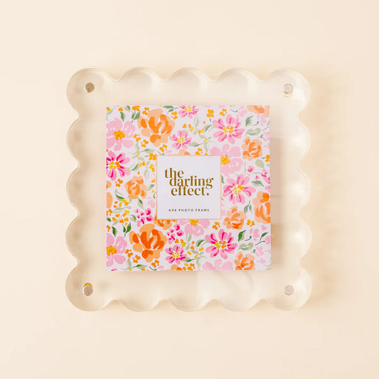 Square Scalloped Acrylic Frame