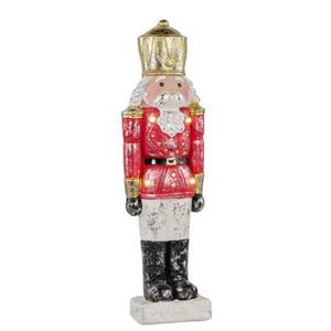 21.25" LED Lighted Nutcracker- Red/Pink