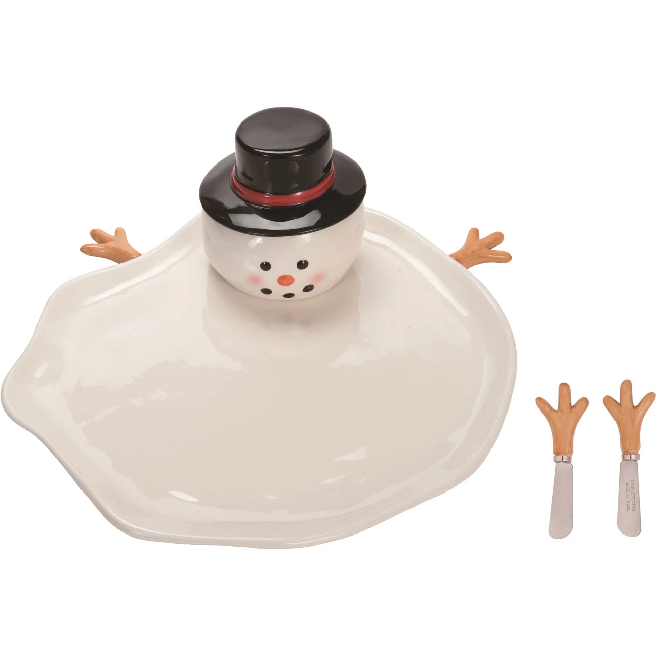 Melted Snowman Platter + Spreader