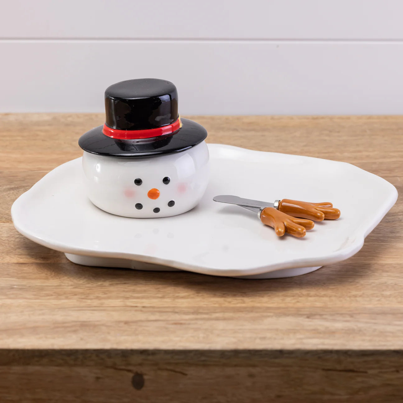 Melted Snowman Platter + Spreader