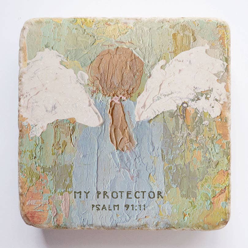 Art Scripture Stone Psalm 91:11