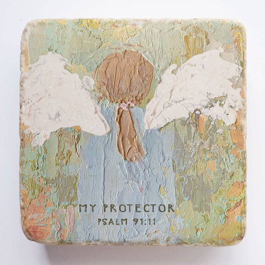 Art Scripture Stone Psalm 91:11
