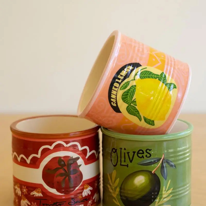 Ceramic Canned Goods Planter