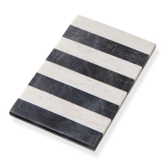 Black & White Striped Marble Board