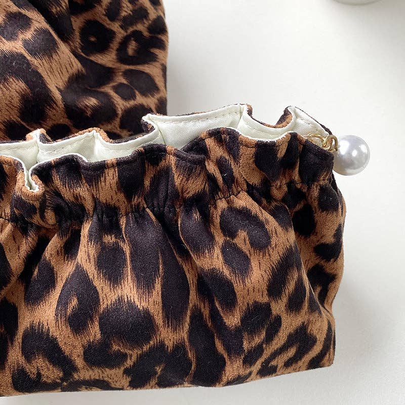 Vintage Leopard Cosmetic Bag