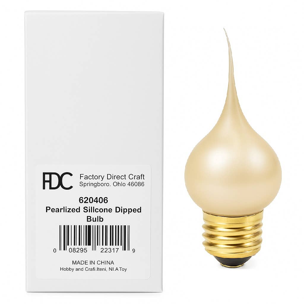 Pearlized Silicone Dipped Standard Flame Bulb