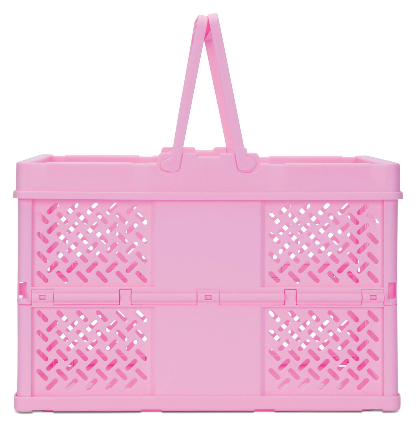 Pink Foldable Storage Crate