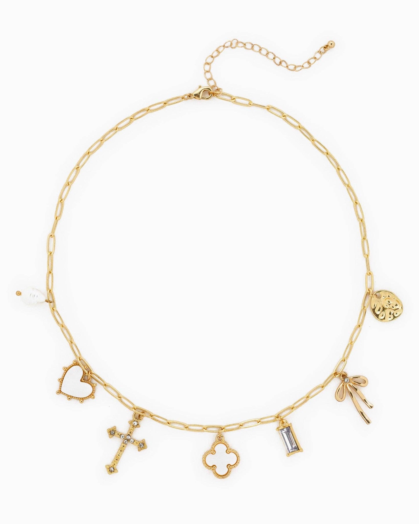 Multi Gold Charm Necklace