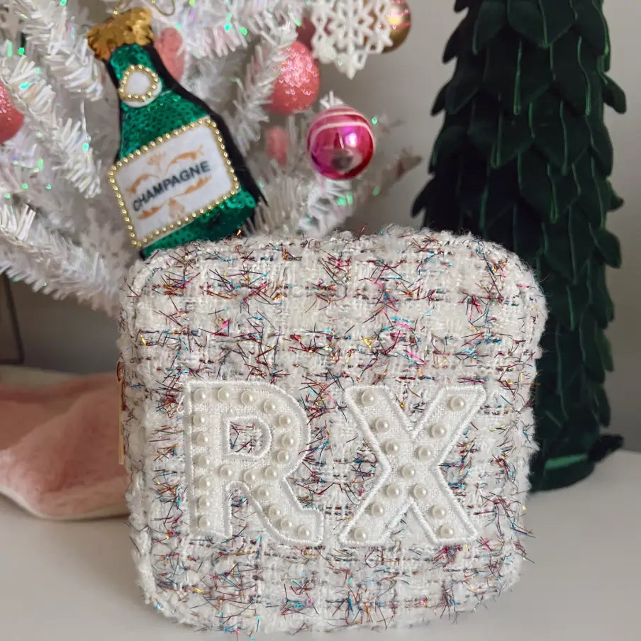 "Rx" Tweed Pouch