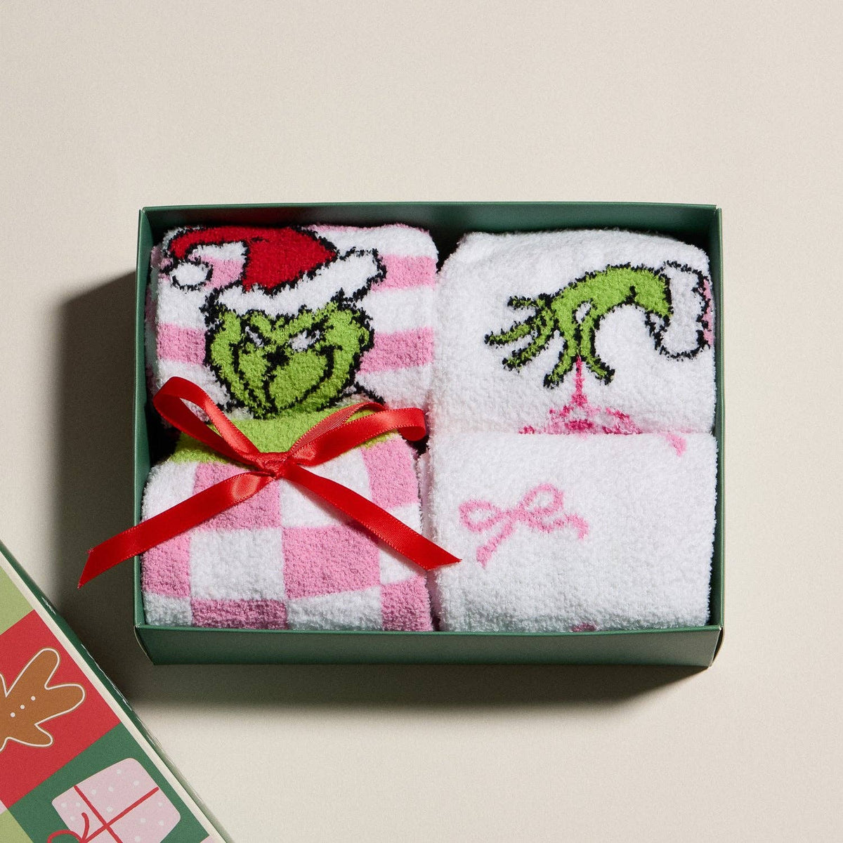 Green Monster Cozy Socks Gift Bundle