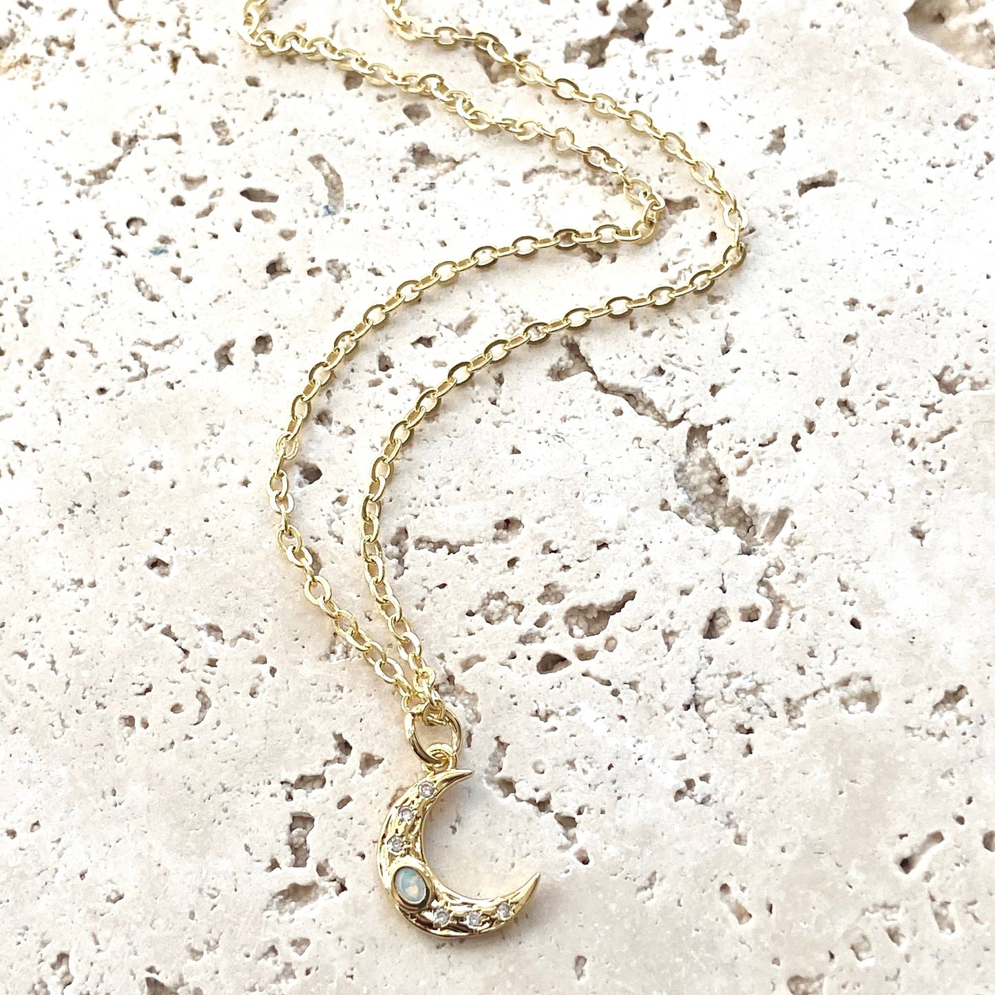 Opalite Moon Necklace