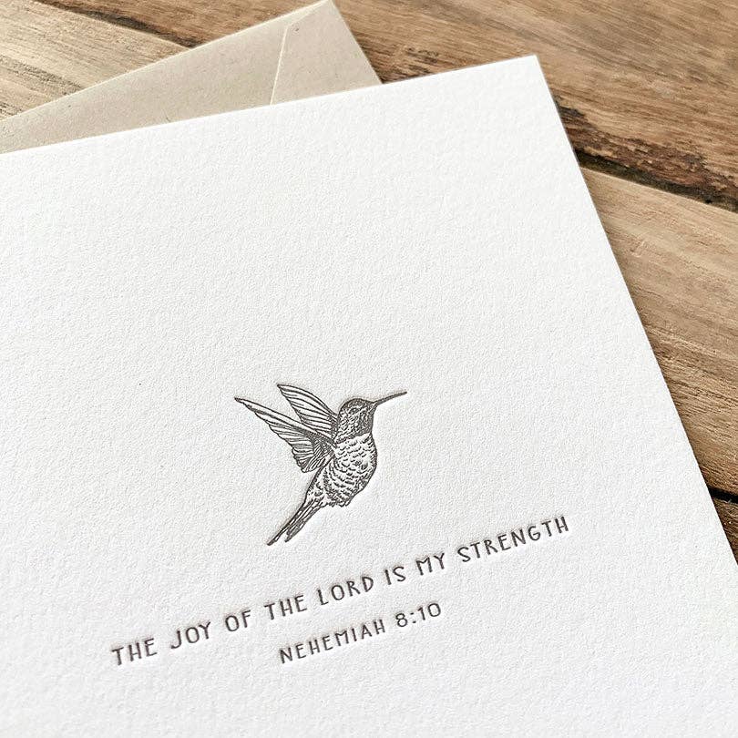 Nehemiah 8:10 Note Card