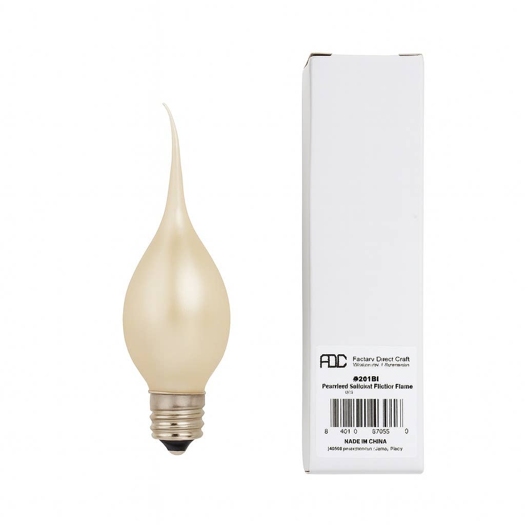 Pearlized Champagne Silicone Flicker Flame Bulb