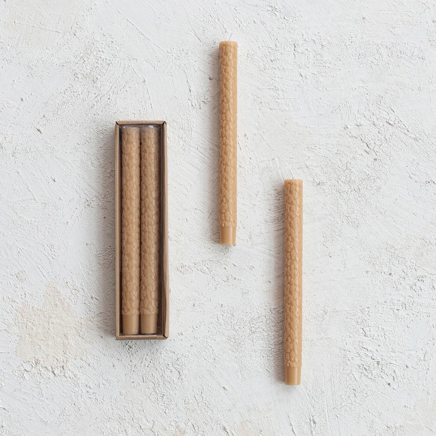 Set of 2 Leopard Taper Candles