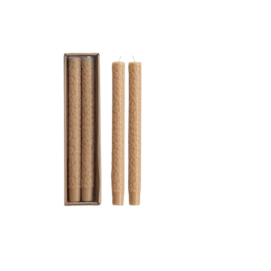 Set of 2 Leopard Taper Candles