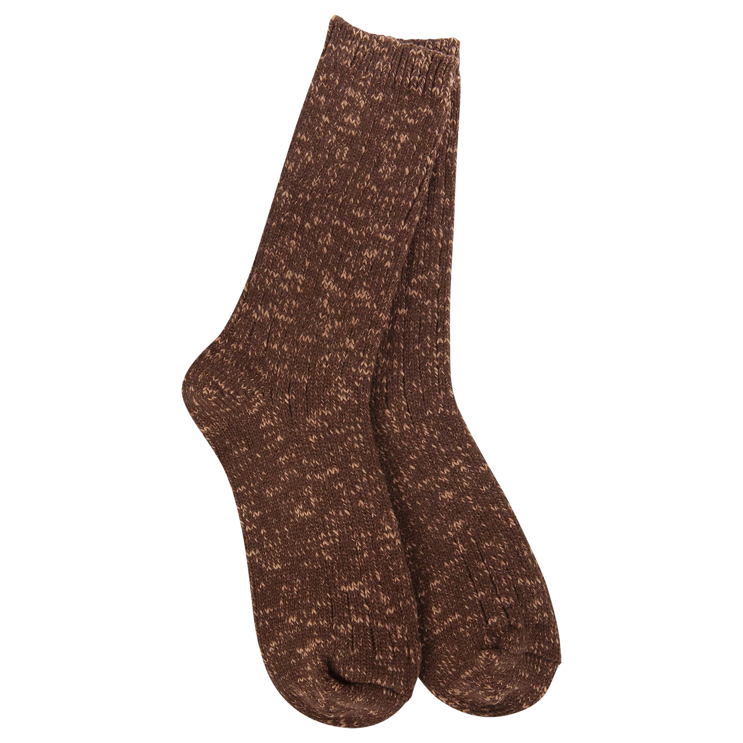 Weekend Cotton Slub Marled Crew Socks