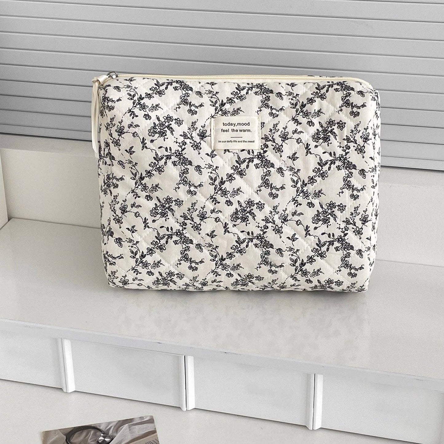 Floral Block Make Up Bag