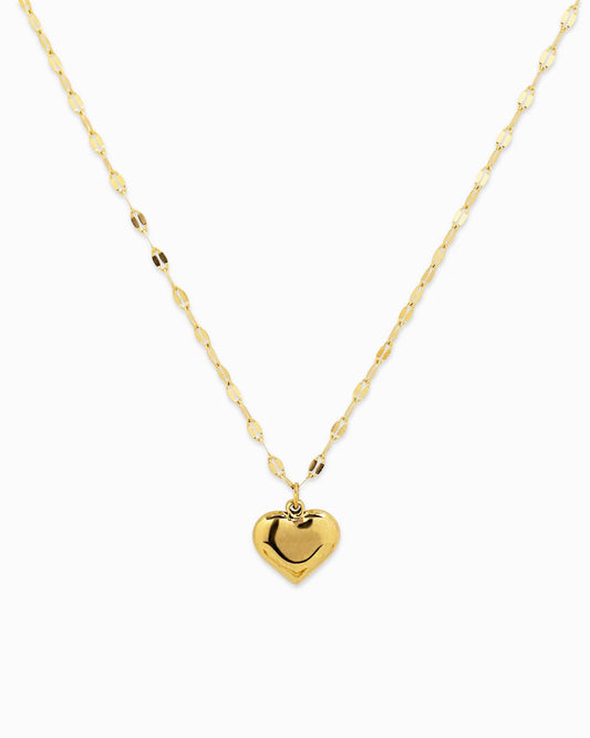 Puffy Heart Pendant Necklace