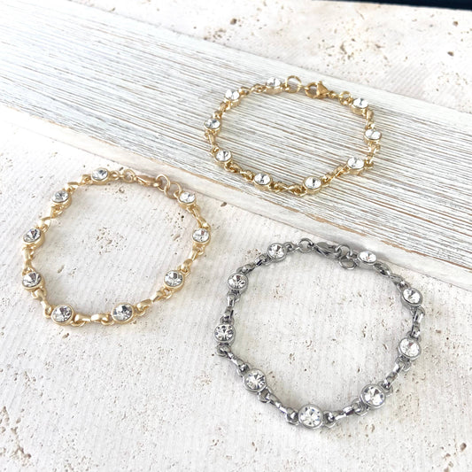 Crystal Single Simple Bracelet 