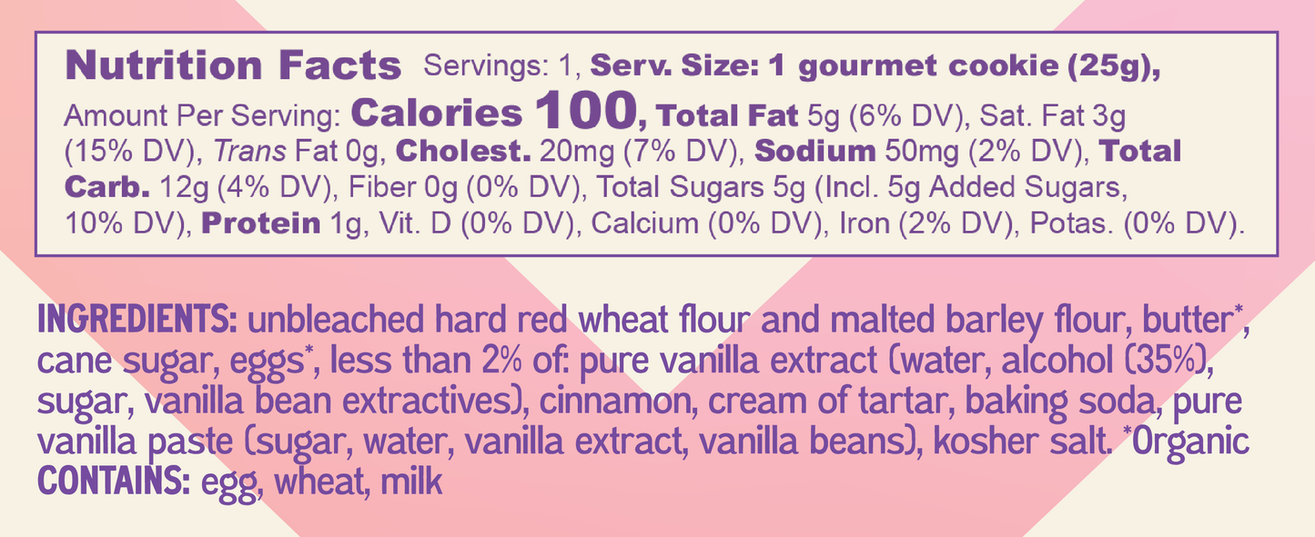 Snickerdoodle Soft Single Gourmet Cookie - Snack Packs