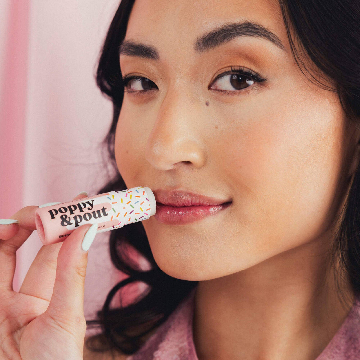 Poppy & Pout Lip Balm, Birthday Confetti Cake