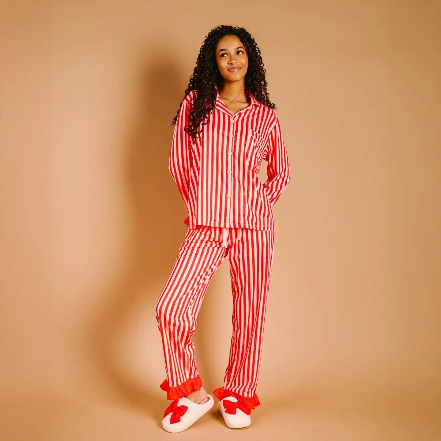 Peppermint Stripes Pajama Set