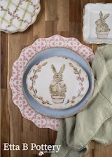 Bunny Topiary Plate