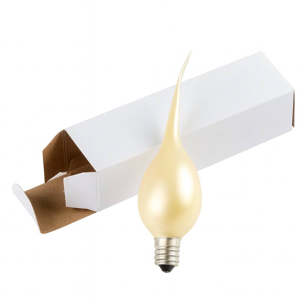 Pearlized Champagne Silicone Flicker Flame Bulb