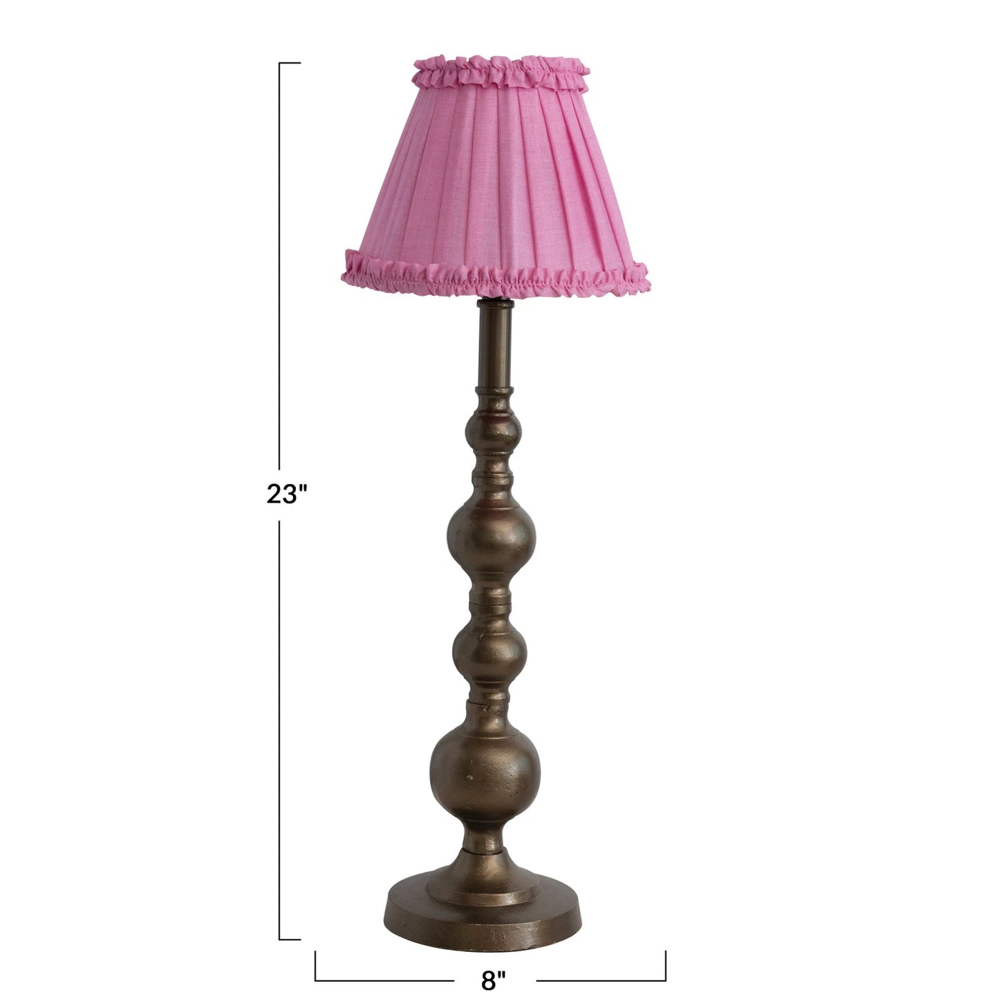 Bronze & Pink Table Lamp