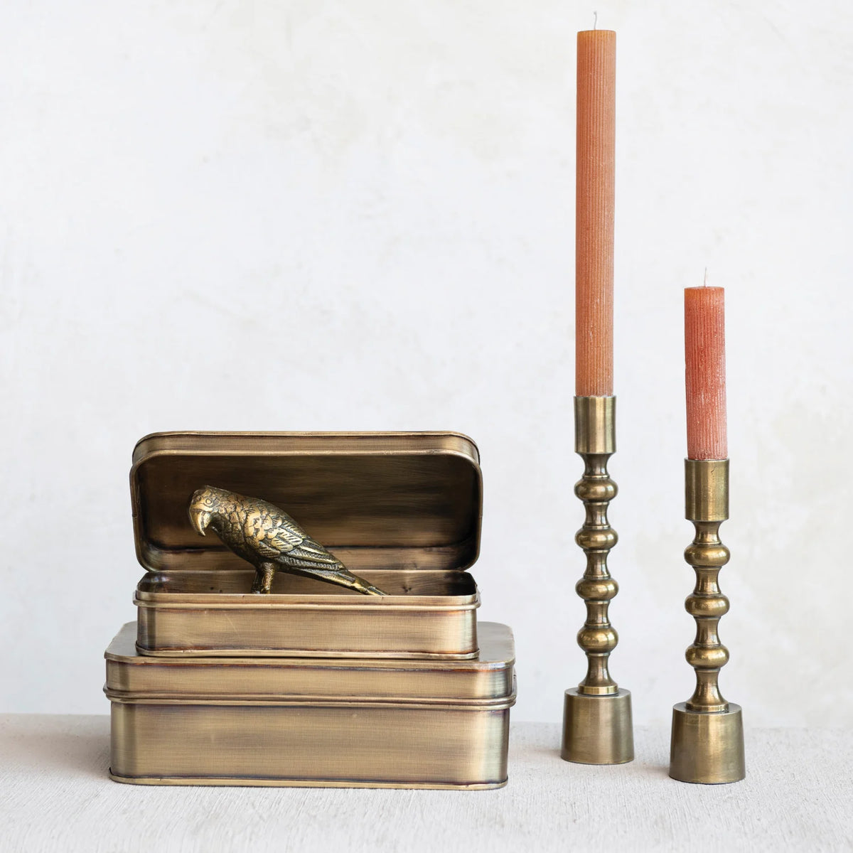 Antique Brass Metal Boxes