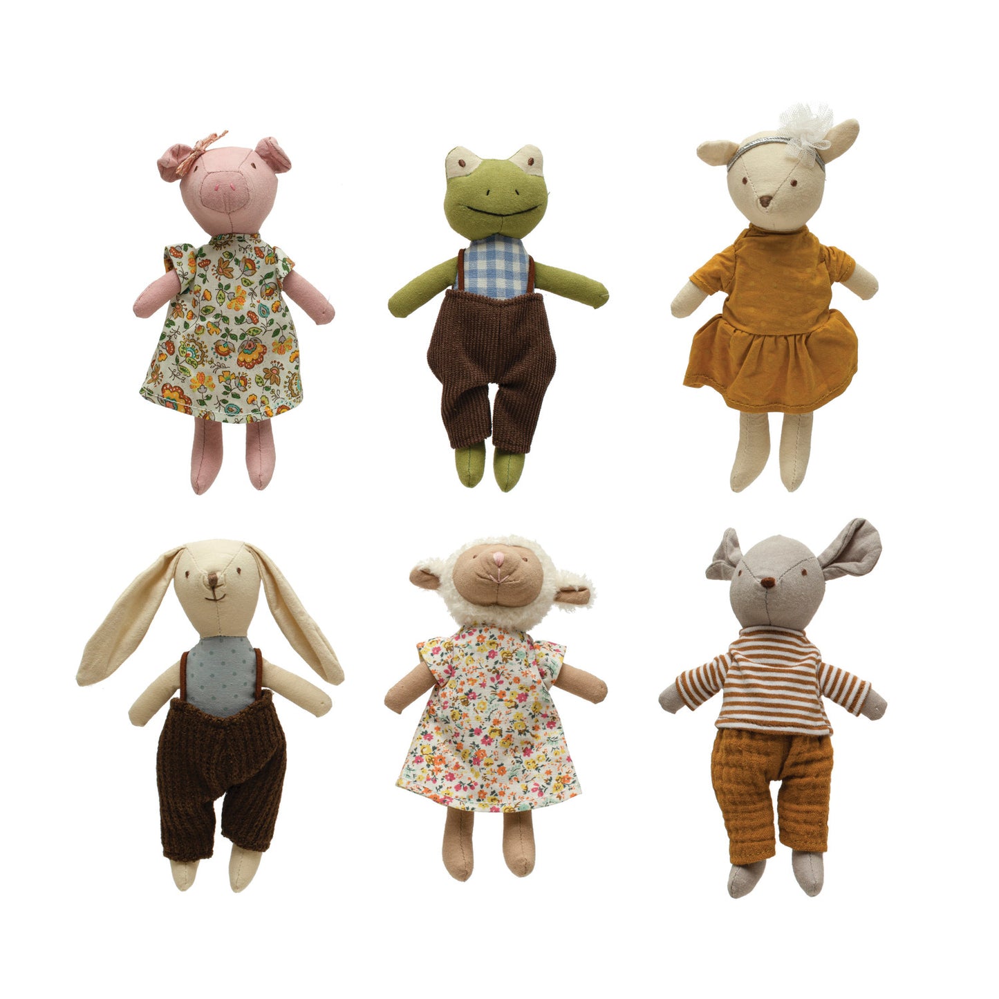 Multi-Color Plush Animals